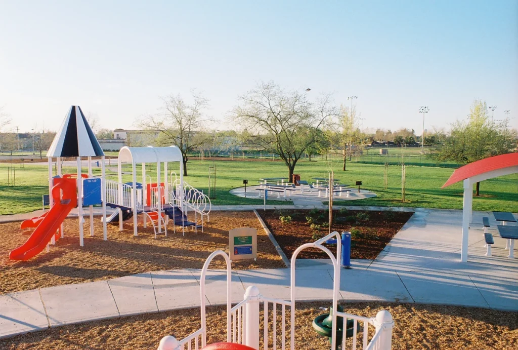 children's playground landscaping